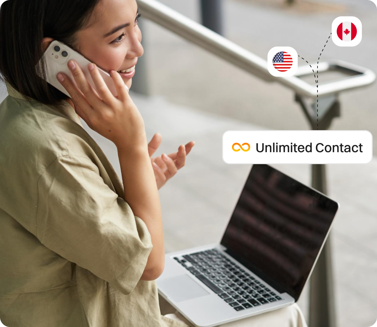 Unlimited Contacts can be saved in Dialaxy app.