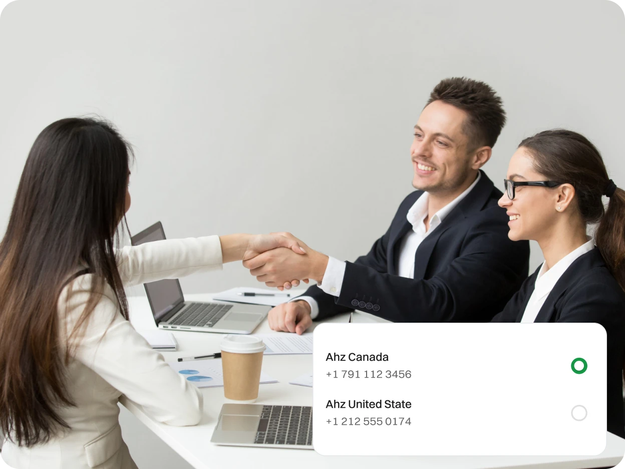 Franchise Personnel collaborating with each other and assigning different numbers.