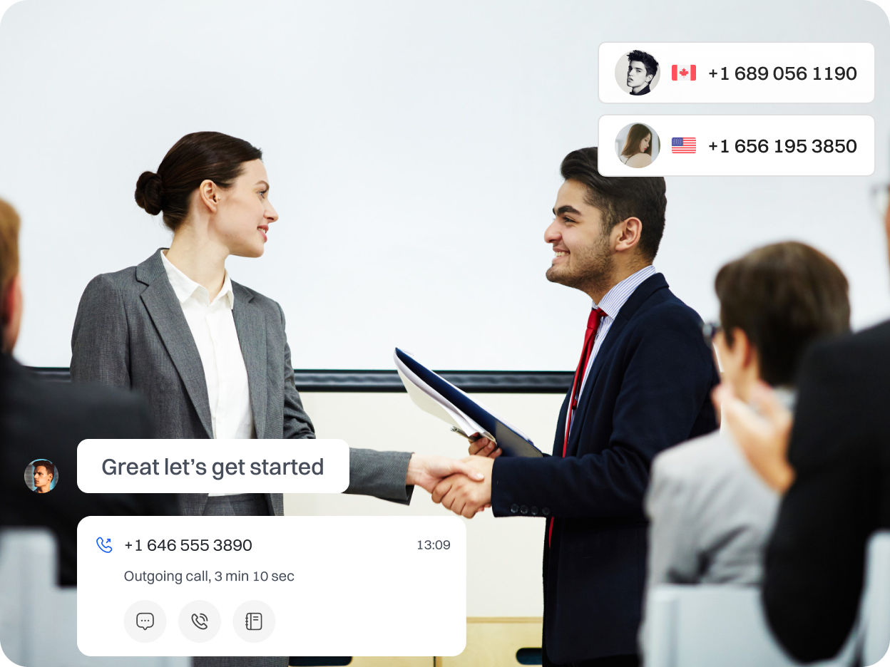 Successful recruitment of a staff being carried out after a successful phone call with Dialaxy.