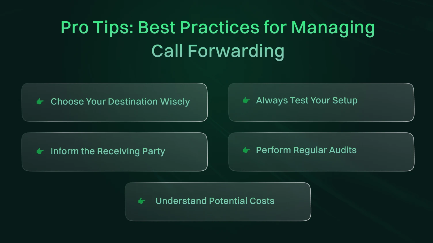 Pro Tips: Best Practices for Managing Call Forwarding