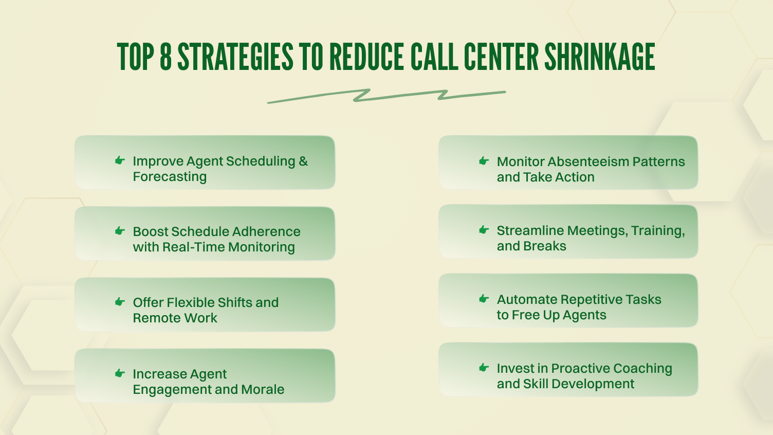 Top 8 Strategies to Reduce Call Center Shrinkage