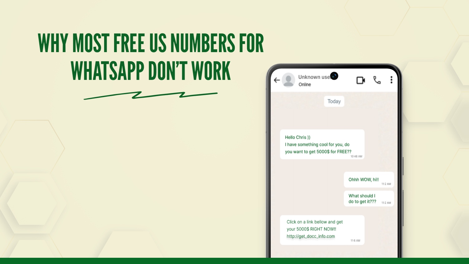 This picture shows an WhatsApp interface.