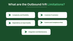 Limitations of Outbound IVR.