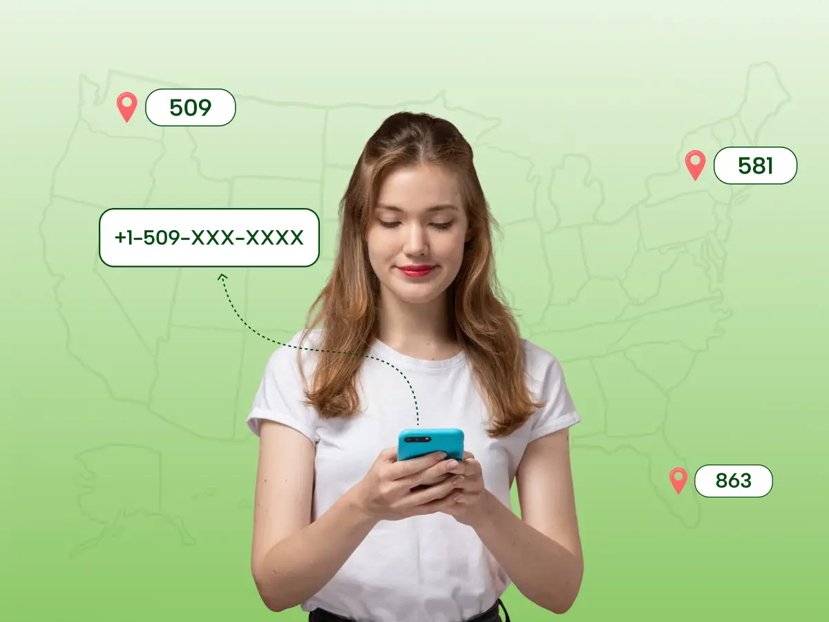 Girl thinking how many area codes there might be in the US.