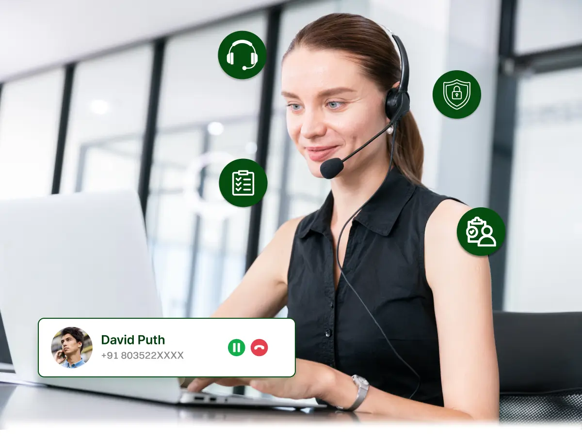 A girl Keeping in mind why call center rules and regulations for employees is important.
